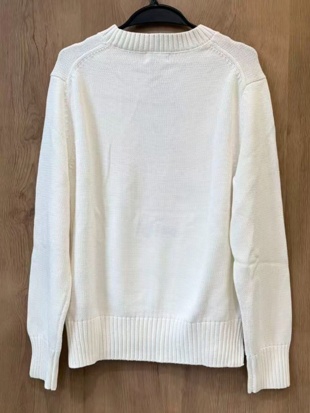 Polo Ralph Lauren Picnic Bear White Knit Sweater - Picture 7 of 8